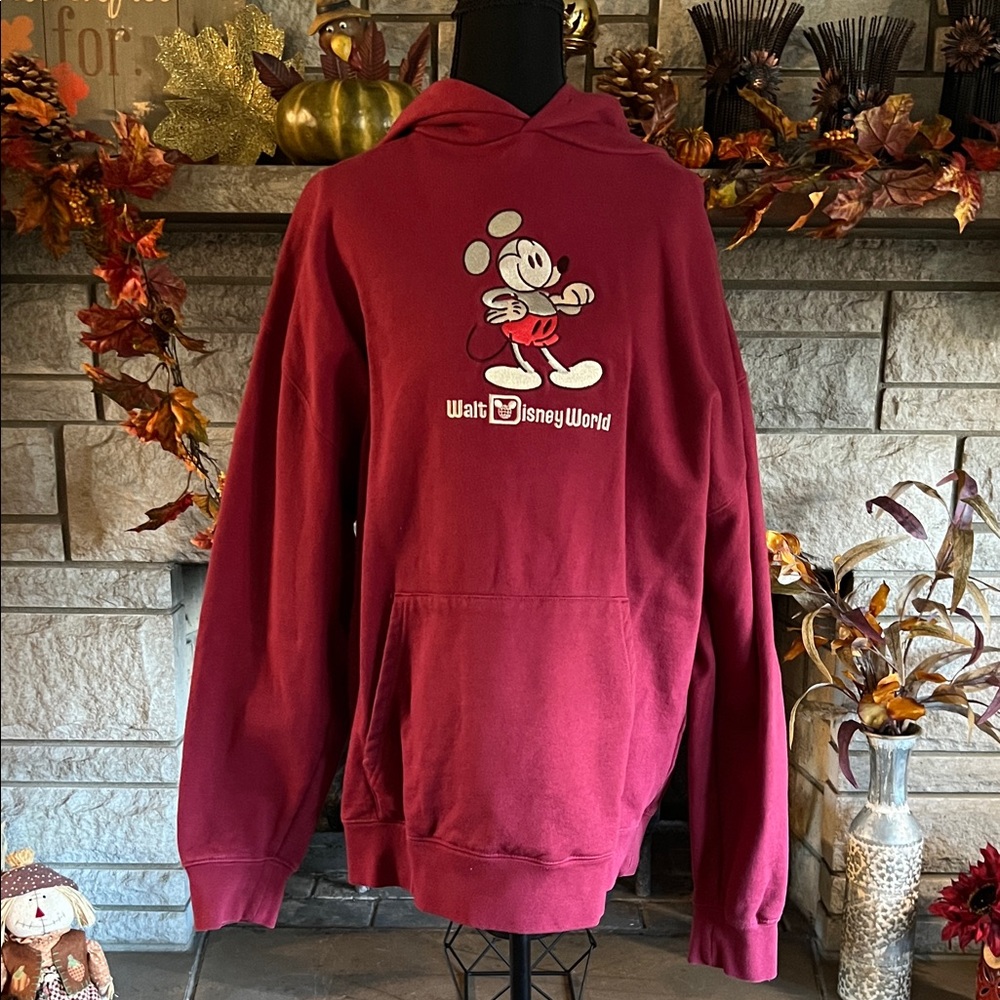 Disney Mickey Mouse Red Hoodie Sweater